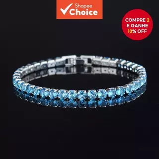 Pulseira de tênis de strass Micro-incrustado Hip Hop de uma peça unissex moda simples em Oferta na Shopee