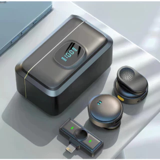 Microfone de Lapela Sem Fio para iPhone iOS com Cancelamento de Ruído em Oferta na Shopee