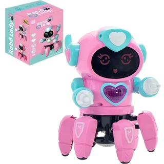 Robô Lady Face Dançante Som E Luz Brinquedo Infantil Interativo Música Diversão Garantida Kizumba em Oferta na Shopee