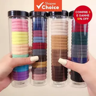 Laços De Cabelo Elásticos Altos Coreanos Para Mulheres E Meninas , Suportes De Rabo De Cavalo Coloridos , Faixas Elástic em Oferta na Shopee