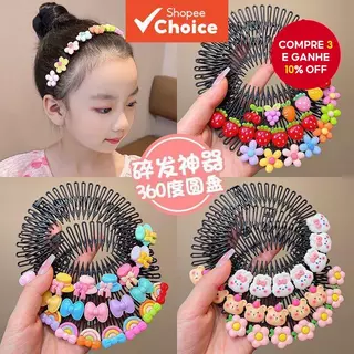 Disco De Cabelo Mágico Para Meninas-Modelador Invisível Trás , Suporte Antiderrapante Crianças , Fabricante De Pão Fofo em Oferta na Shopee