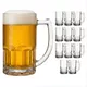 Kit 12 Canecas De Chopp Vidro 320ml Zero Grau Vitamina Jogo Copos Para Cerveja Suco Bebidas E Bar