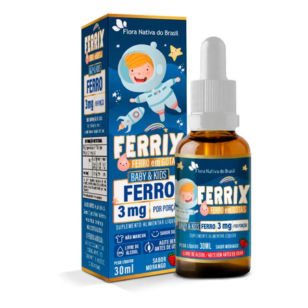 Ferrix 30ml Infantil Suplemento de Ferro - Flora Nativa