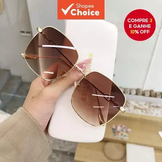Óculos De Sol Quadrados Retrô De Metal – Armação Leve Unissex Com Proteção UV400 Para Estilo De Rua E Uso Diário em Oferta na Shopee
