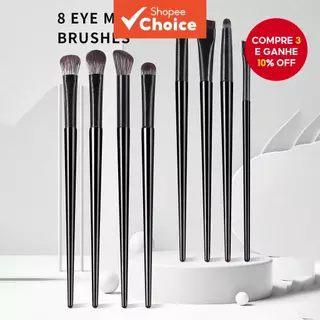 Pincel De Maquiagem Multifuncional 8 Unidades/Conjunto , Cabo Gradiente Portátil , Pincéis Para Detalhes De Sobrancelhas em Oferta na Shopee