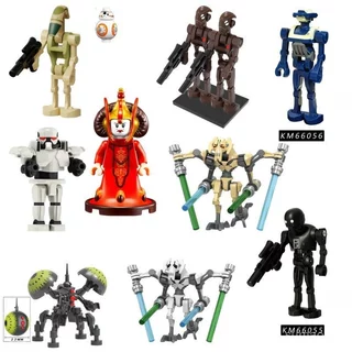 Blocos de Montagem de Robô de Combate da Série Star Wars, Brinquedos Educativos para Crianças com Minifigura