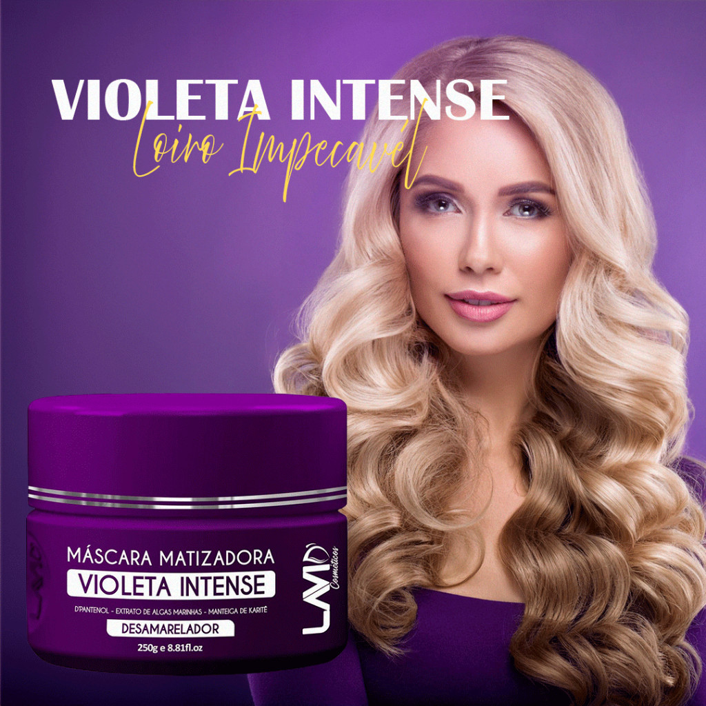 Máscara Matizadora Violeta Desamarelador Loiro Lavid 250g | Shopee