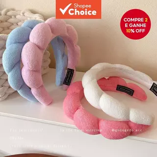 Faixa De Cabelo Simples Em Nuvem , Moda Coreana , Cor Doce , Perfeita Para Lavar O Rosto , Mulheres em Oferta na Shopee