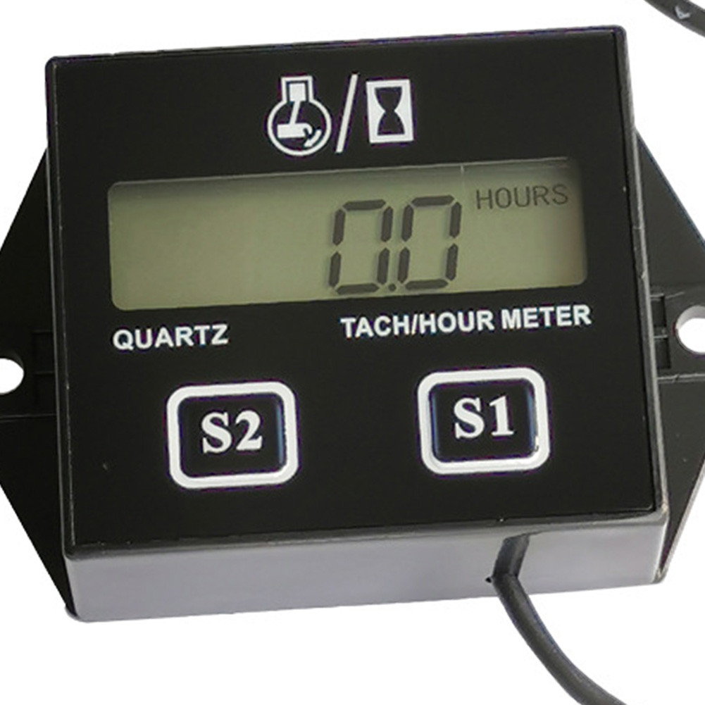 [Novo] Medidor Digital Tach/Hora Tacômetro À Prova De Respingos Medição ...