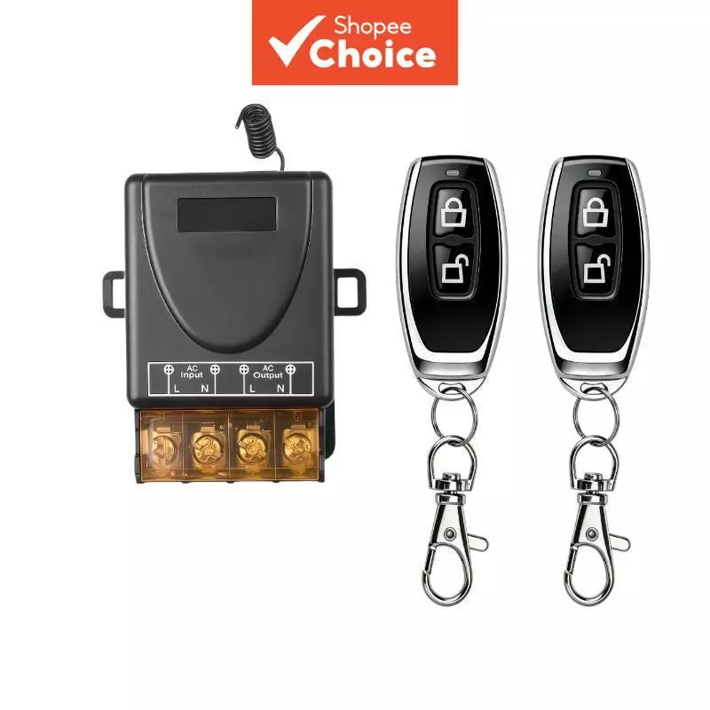 Interruptor Remoto Sem Fio – Relé AC de Alta Potência 30A 85-240V Para Bombas/Aparelhos/Motores/Portões de Garagem