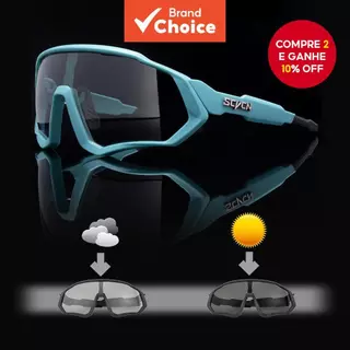 SCVCN Óculos De Sol Fotocrômicos Para Ciclismo UV400 De Estrada Feminino Masculino em Oferta na Shopee