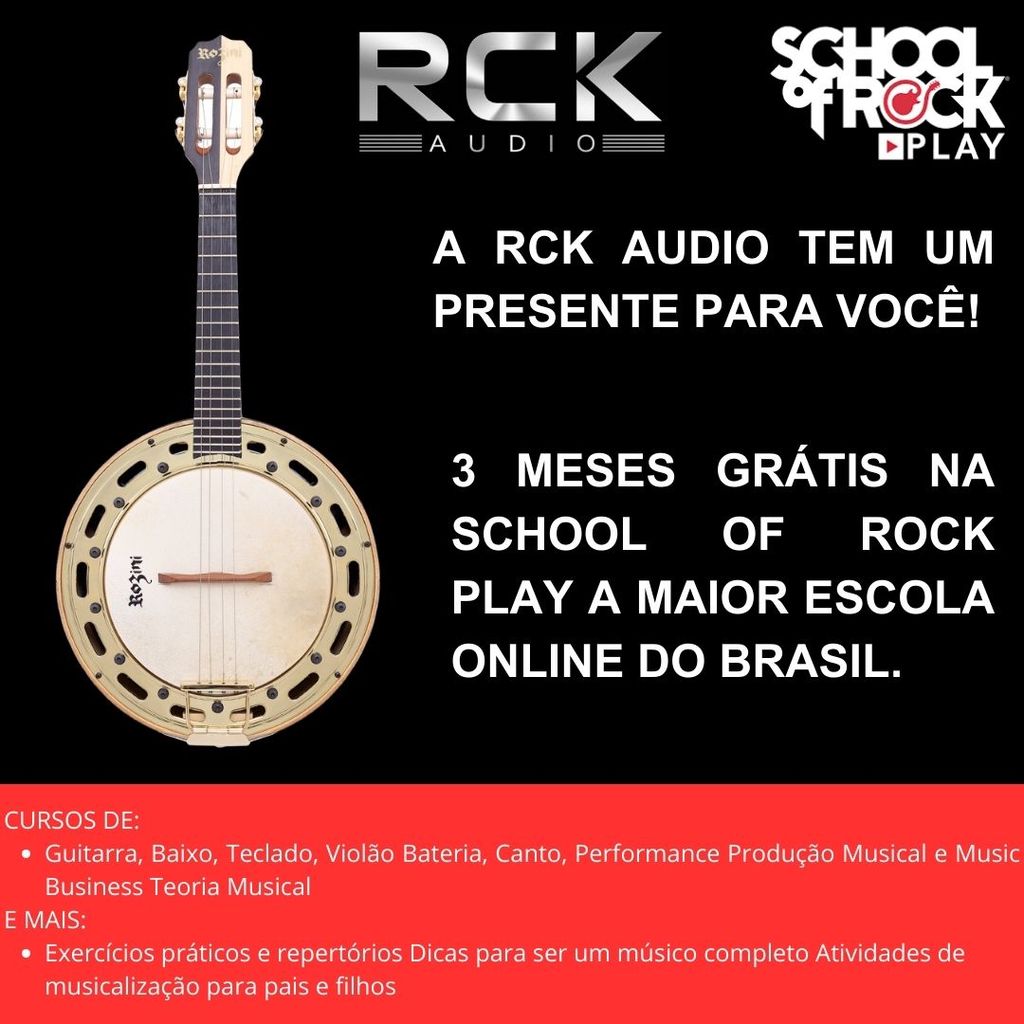 Banjo Show Rozini Caixa Alta Fosco RJ17.EL.F | Shopee Brasil