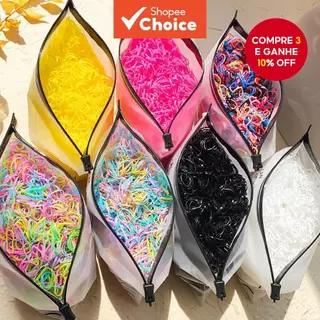 Faixas De Cabelo Descartáveis Coloridas Para Meninas , Bebês , Crianças , Suporte De Rabo De Cavalo , Conjunto De Presen em Oferta na Shopee