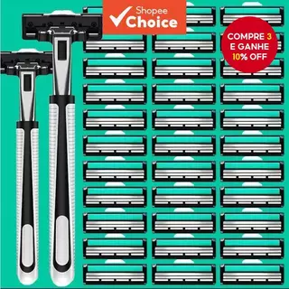 Barbeador Clássico Manual , Retrô , Segurança De Dois Gumes , Raspador De Aço Inoxidável (Camada Dupla) em Oferta na Shopee