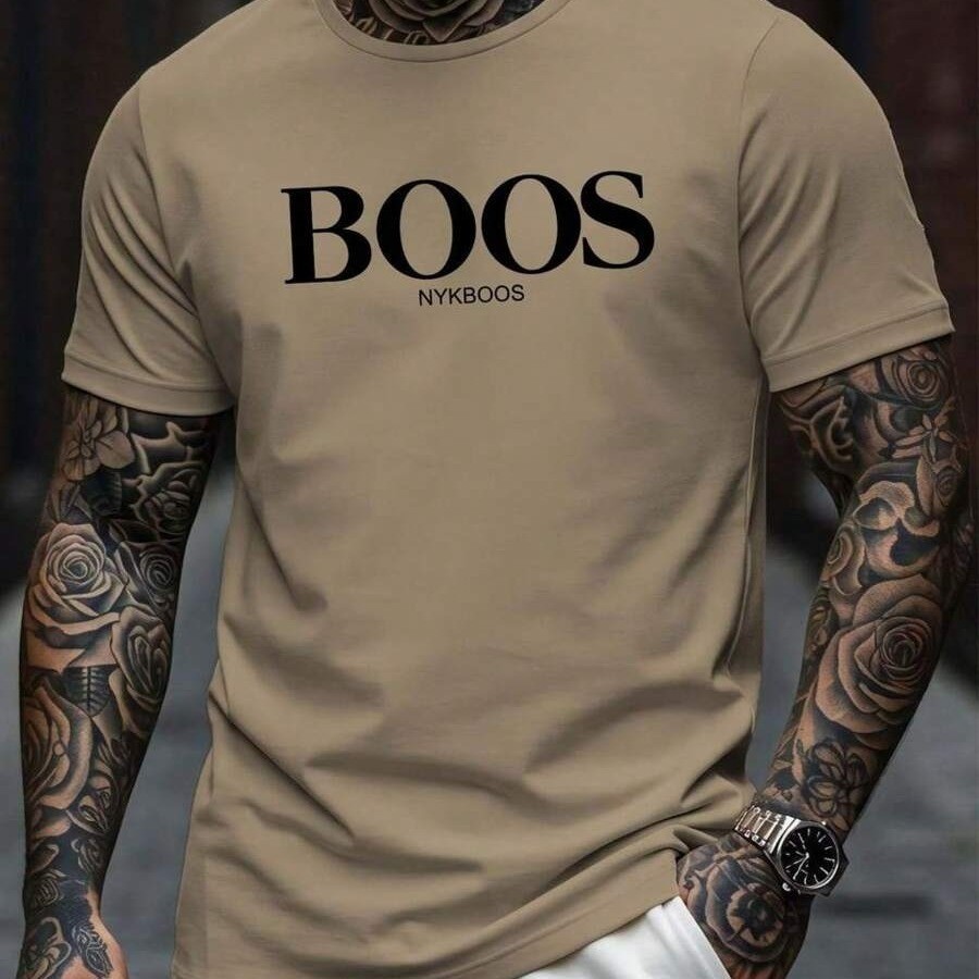 Camiseta Masculina Importada Bo..os Camisa 100% Algodão Moda Verão