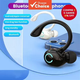S10 Fone De Ouvido Sem Fio Com Orelha Única , Mini Bluetooth , Viva-Voz , Estéreo , Redução De Ruído em Oferta na Shopee