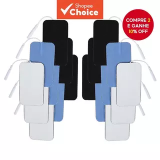 Almofadas De Eletrodo Adesivas Aelf De 5 x 9 cm (10/30/50 Peças) São Adequadas Para Uso Com Dispositivos TENS , Massagea em Oferta na Shopee