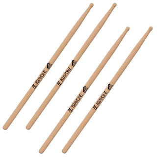 Kit 2 Pares de Baqueta Estudo Bateria Repique Tarol Caixa Bravone - 4 Unidades em Oferta na Shopee