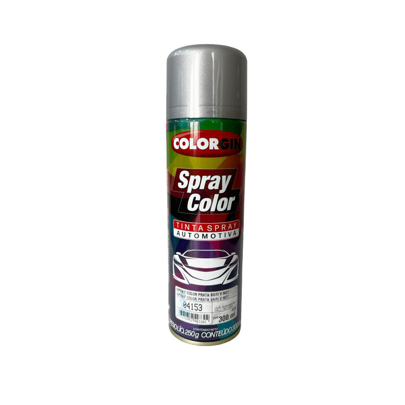 TINTA SPRAY AUTOMOTIVO COLORGIN COR PRATA BARI 300ML | Shopee Brasil