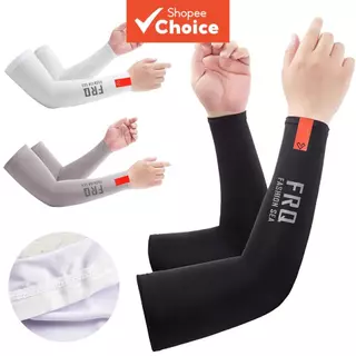 1 Par Respirável Anti-Uv Mangas Leve Capa De Braço Upf50 + Manga De Pesca De Seda Gelo Protetor Solar Feminino Masculino em Oferta na Shopee