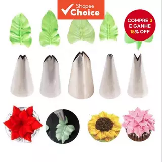 5Pcs/set Deixa Bicos De Aço Inoxidável Dicas De Pastelaria Para Decoração De Bolo Ferramentas em Oferta na Shopee