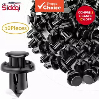 Clipes de Pára-Lamas Honda 50 Peças Fixação Rebite Nylon para Automotiva 10mm em Oferta na Shopee