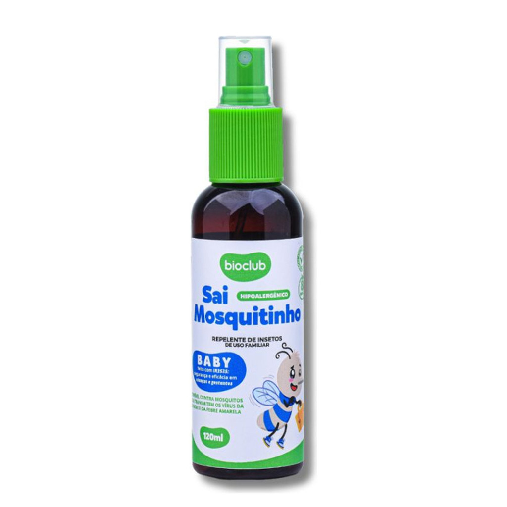 Repelente Natural Infantil Bebê Sai Mosquitinho 120ml | Shopee Brasil