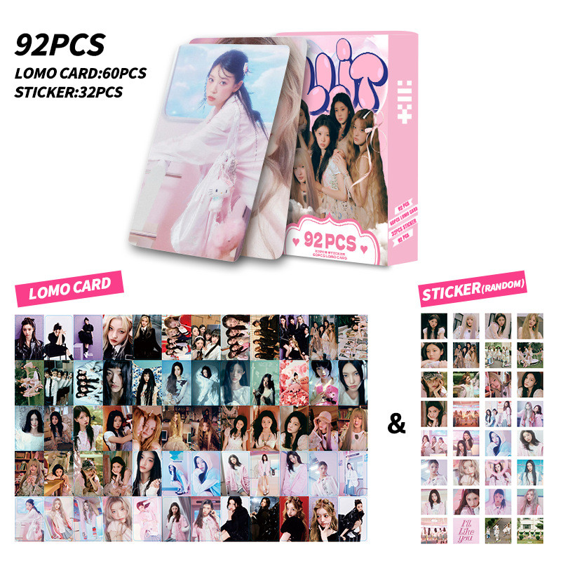 50-55pcs/box ILLIT Holográfico Laser Lomo Cartões SUPER REAL ME
