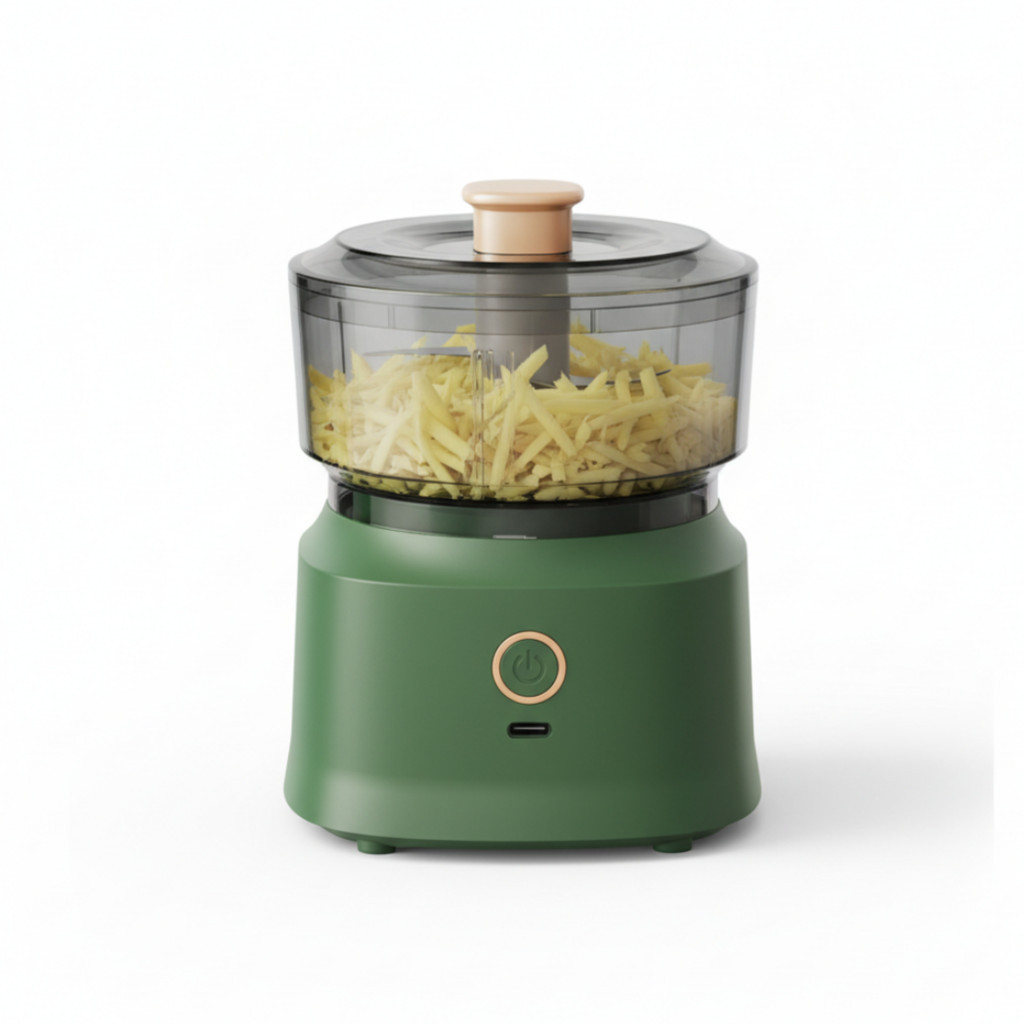 Mini Processador de Alimentos Elétrico Doméstico com Lâmina 