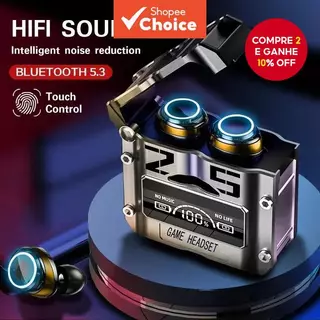 M25 TWS Fones De Ouvido Sem Fio Bluetooth Controle De Toque Redução De Ruído Estéreo Display LED em Oferta na Shopee