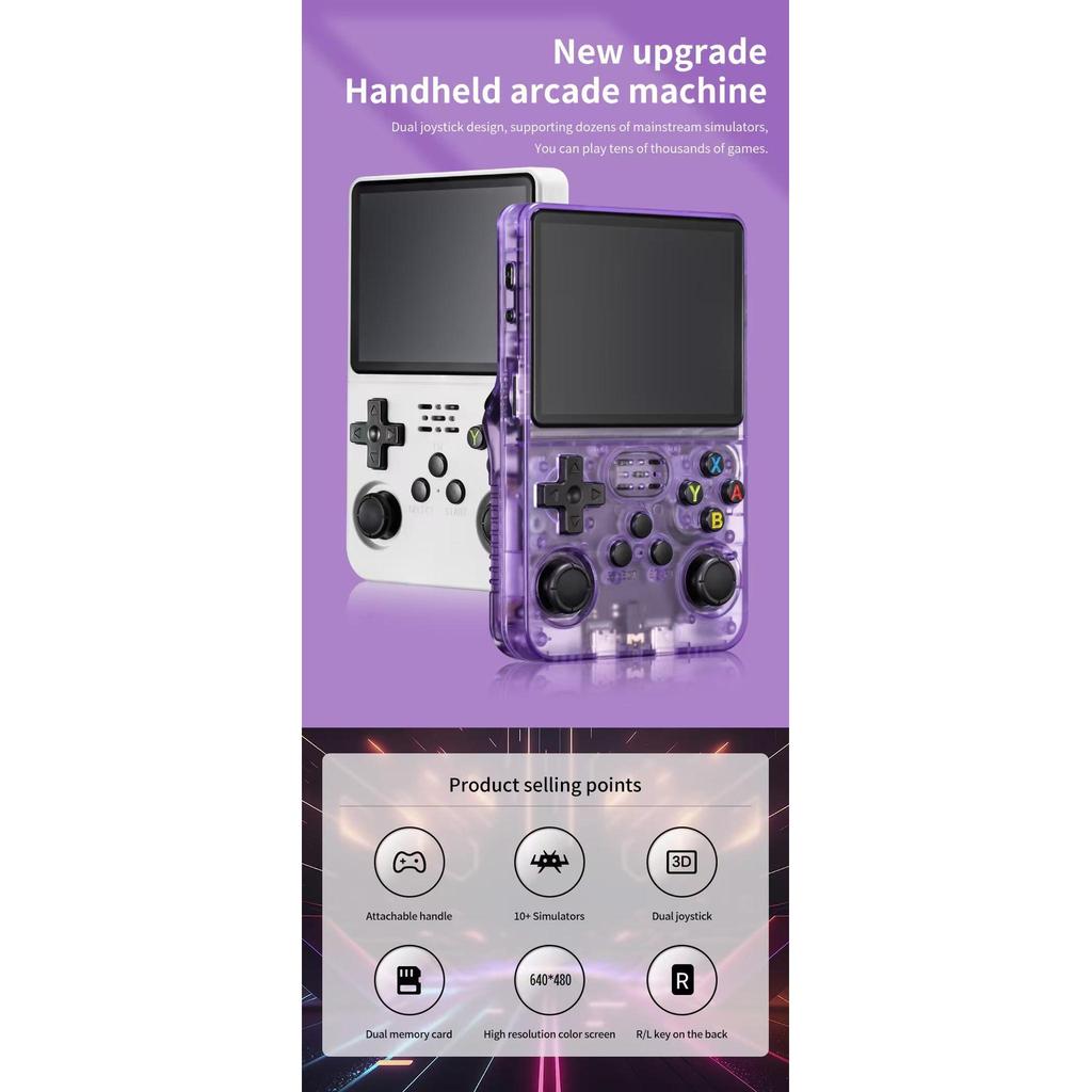 SVP Game - R36S Console rétro portable 40 000 jeux et 25 émulateurs Arcade PSP PS1 N64 NDS SN GB GBA GBC SNES NES CPS MAME Atari - Console de jeux vidéo