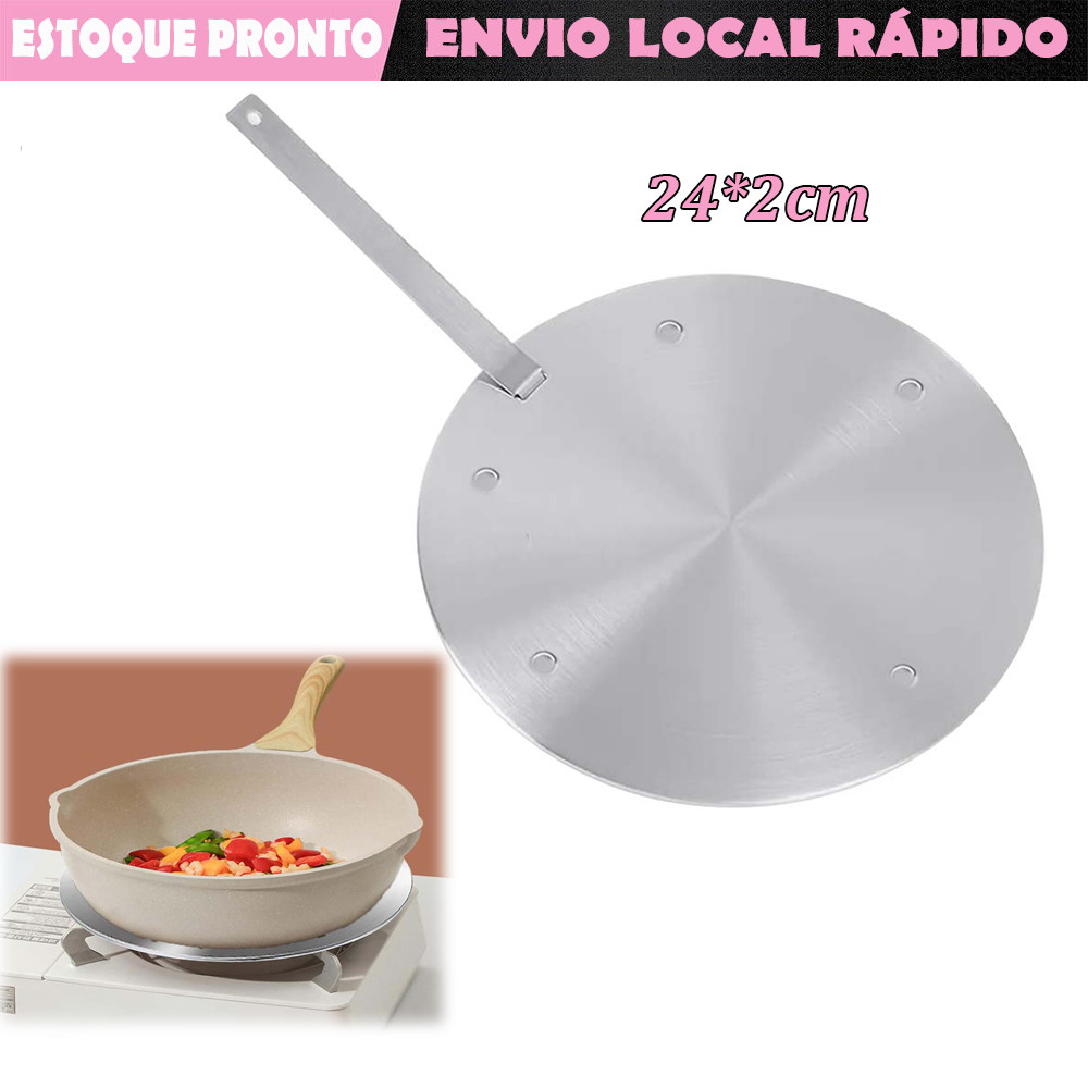 24*2cm Adaptador para Fogão de Indução Placa Conversora de Fogão de ...