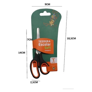 Tesouras Coloridas 14Cm Infantis Praticidade Itens De Papelaria Artigos Escolares Infantil Papelaria em Oferta na Shopee