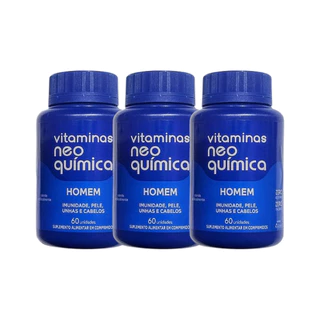 Kit 3x Suplemento Multivitamínico Homem 60Cpr - Neo Química em Oferta na Shopee