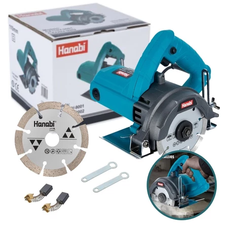 【Hanabi】Serra Mármore 1800W Profissional Hanabi 13000RPM Elétrica Disco 110mm p Madeira e Concreto