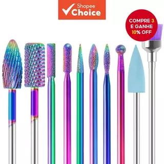 10 Pçs Conjunto De Brocas De Carboneto De Tungstênio Kit De Broca De Unhas Elétrica 332 " Arquivos Máquina Fresa Ferrame em Oferta na Shopee