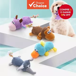 Brinquedo Para Mastigar Cachorro , Formato De Animal Fofo , Moagem De Dentes , Acessório Durável Animais De Estimação em Oferta na Shopee