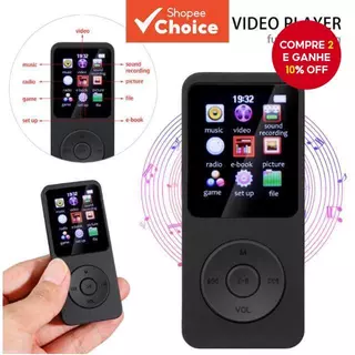 O Mais Novo Leitor De MP3 Player Bluetooth 5.0 HIFI Sport Music Speakers MP4 Media FM Rádio Gravador De Voz Ebook em Oferta na Shopee