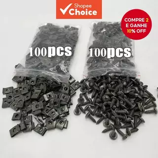 Parafuso De Metal Misto Para Motocicleta E Carro , Clipe Tipo U Com Proteção Antiferrugem em Oferta na Shopee