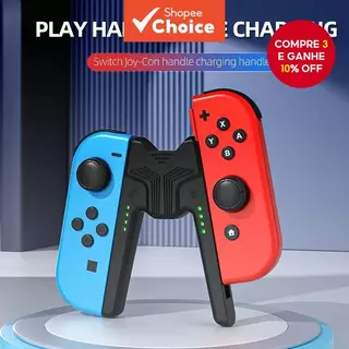 Suporte De Aperto De Carregamento Aolion Para Switch Joycon Handle Gaming Controller Grip Charging Station em Oferta na Shopee