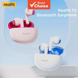 Realfit F2 Fones De Ouvido TWS HD Chamadas Bluetooth De Alta Qualidade Baixa Latência Com AI ENC Para Uso Diário Som Est