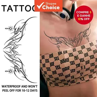 Adesivos De Tatuagem Temporária Encantadores Borboleta Demônio Para Abdômen Semi-Permanente Não Reflexivos em Oferta na Shopee