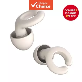 1 Par De Tampões De Ouvido Laváveis Reutilizáveis De Silicone , Com Pontas Multiespecificações Para Dormir , Nadar , Ron em Oferta na Shopee