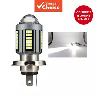 Luz De Projetor LED 6000K H4 De Alto Desempenho Para Motocicletas-360 ° Visão em Oferta na Shopee