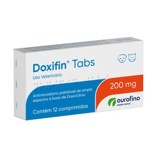 Doxifin Ourofino Doxiciclina 12 Comprimidos 200mg em Oferta na Shopee