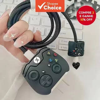 Conjunto de 2 Peças Capa Protetora 3D para Cabo de Dados Console de Jogos, 20W/18W, Ipad e Usb em Oferta na Shopee