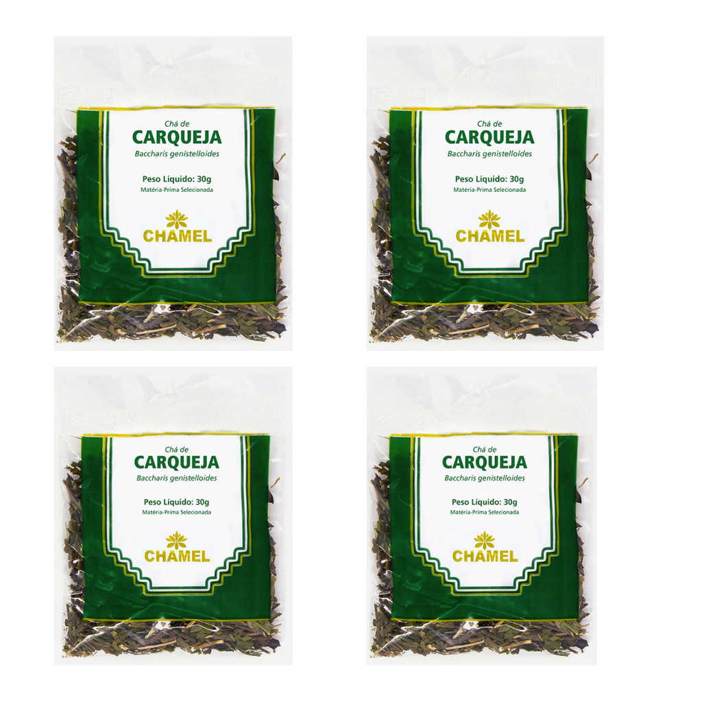 Pacotes De Chá Carqueja Folhas 30 Gramas - Chamel Kit 4 Pacotes ...