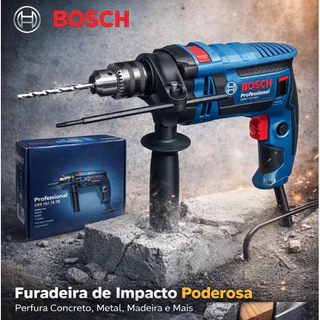 Furadeira de Impacto GSB 16 RE Bosch 1200W 1/2"13mm Chuck com caixa