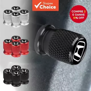 4pcs Tampa Roscada Para Pneus De Carro Com Estilo Anti-Pó Honda TYPER Civic XR-V HR em Oferta na Shopee