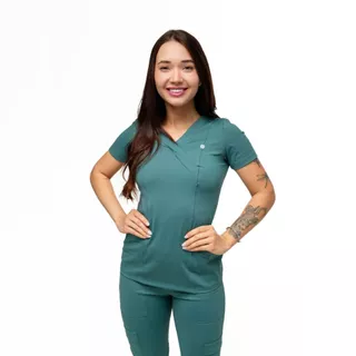 Conjunto Scrub Pijama Cirúrgico Verona Garden Toque geladinho em Oferta na Shopee